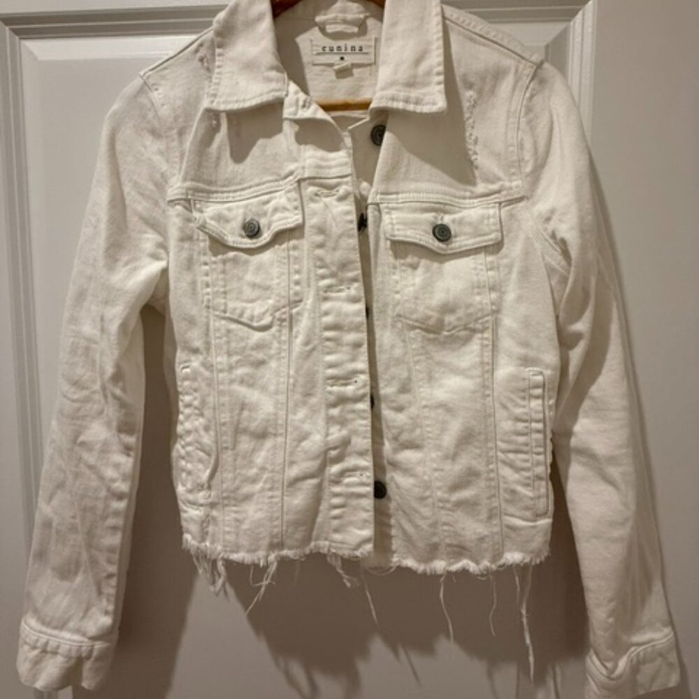 eunina - white denim jacket